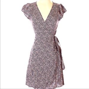 Aerie floral wrap dress